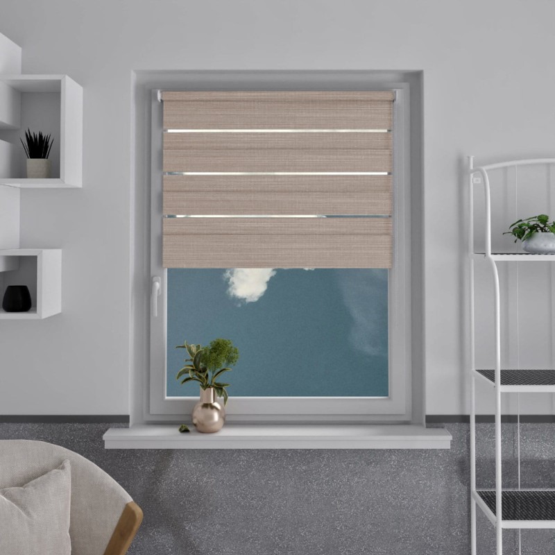 roleta-dzien-noc-mini-zaciemniajaca-na-wymiar-bialy-pasiasty-bezowo-czarny-r33