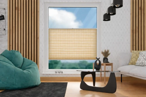 Roleta plisowana przyciemniająca firanowa