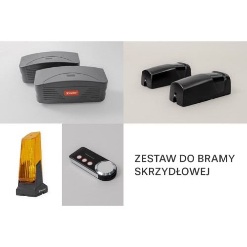 tenpilot-zestaw-do-bramy-dwuskrzydlowej-z-ramieniem-lamanym-tp400-pilot-tp02-fotokomorka-lampa