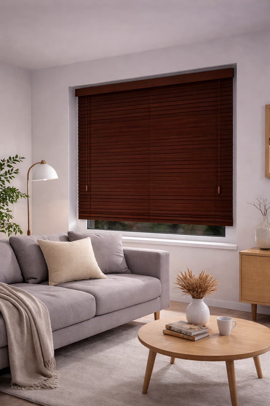 Żaluzja bambusowa jasny brąz